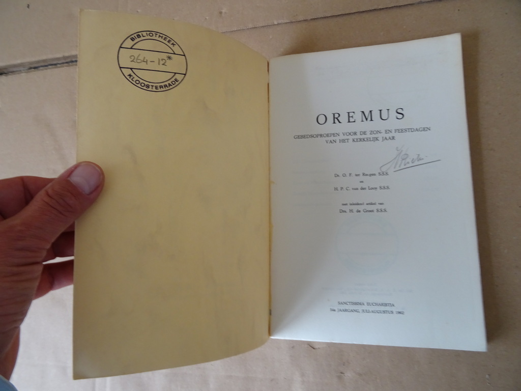 Dr. O. F. Ter Reegen s.s.s. en H. P. C. van der Looy s.s.s. Oremus - Afbeelding 3
