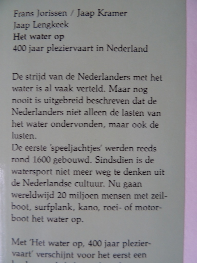 Frans Jorissen Jaap Kramer Jaap Lengkeek Het water op - Afbeelding 5