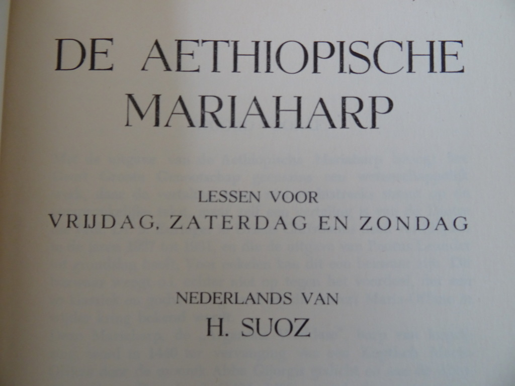 H. Suoz De Aethiopische Mariaharp GGG No 661 - Afbeelding 3