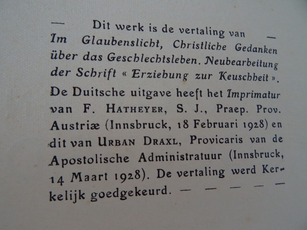 Michael gatterer S.J. Geloof en kuischheid - Afbeelding 9