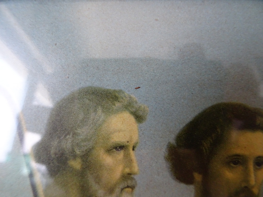 Vintage prent Giovanni Jezus Christus in het korenveld 40x21cm - Afbeelding 3