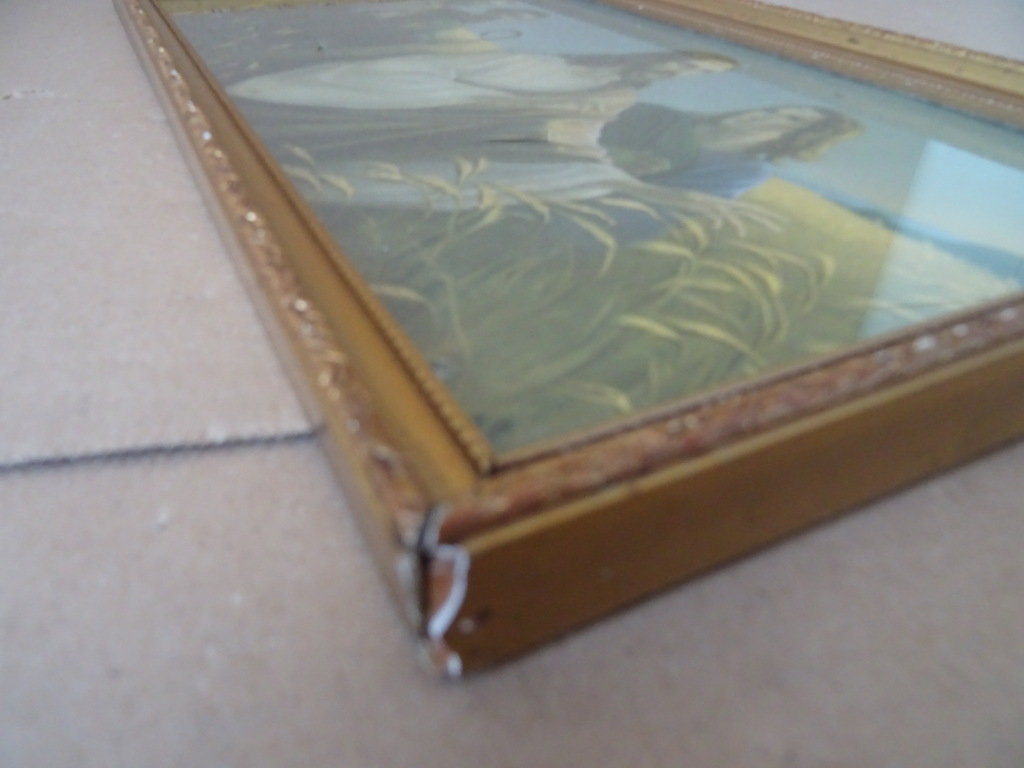 Vintage prent Giovanni Jezus Christus in het korenveld 40x21cm - Afbeelding 9