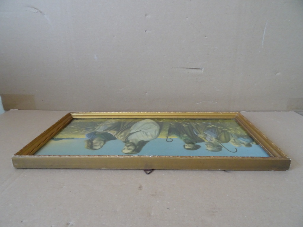 Vintage prent Giovanni Jezus Christus in het korenveld 40x21cm - Afbeelding 10