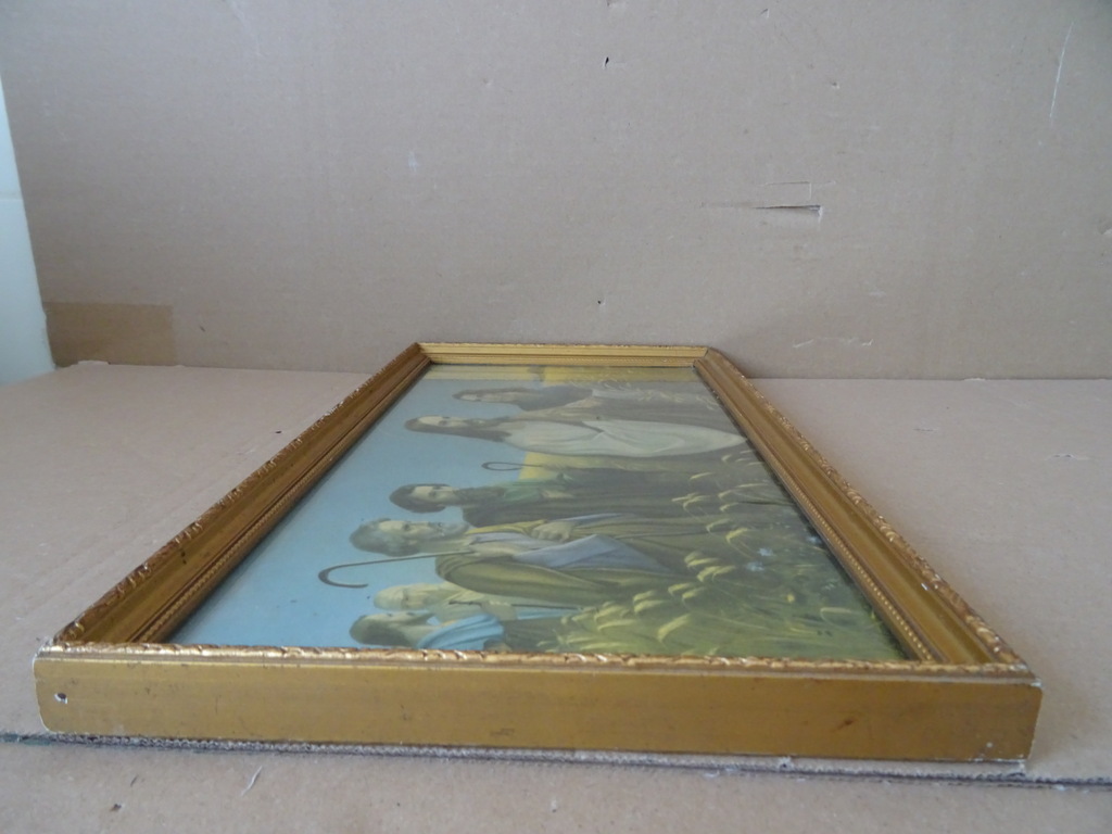 Vintage prent Giovanni Jezus Christus in het korenveld 40x21cm - Afbeelding 11