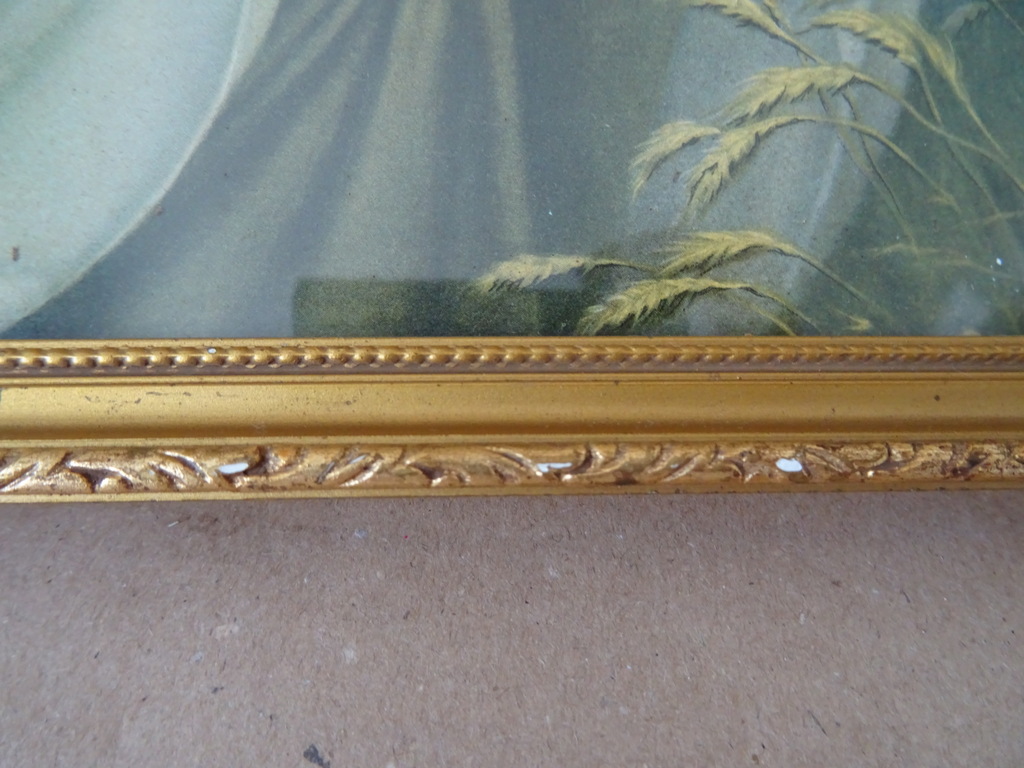 Vintage prent Giovanni Jezus Christus in het korenveld 40x21cm - Afbeelding 12