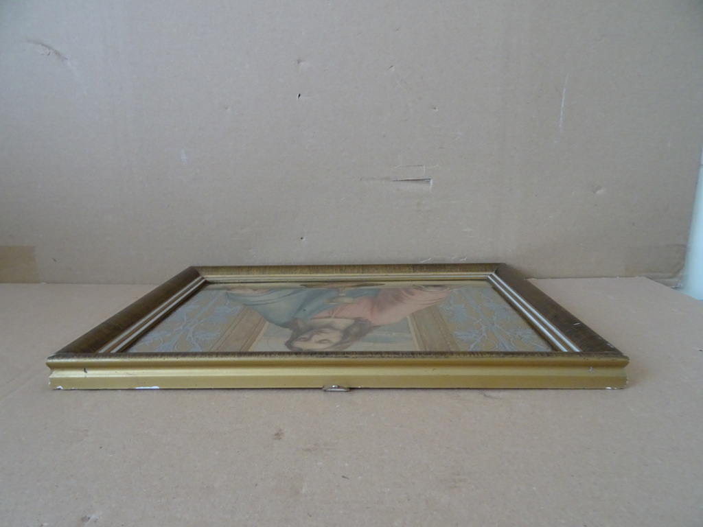 Vintage prent Jezus Christus zegent brood en wijn 35x26cm - Afbeelding 8