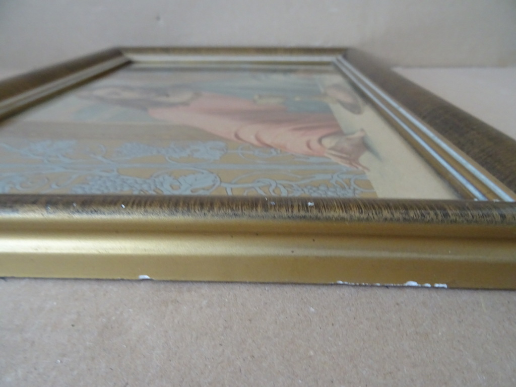 Vintage prent Jezus Christus zegent brood en wijn 35x26cm - Afbeelding 12
