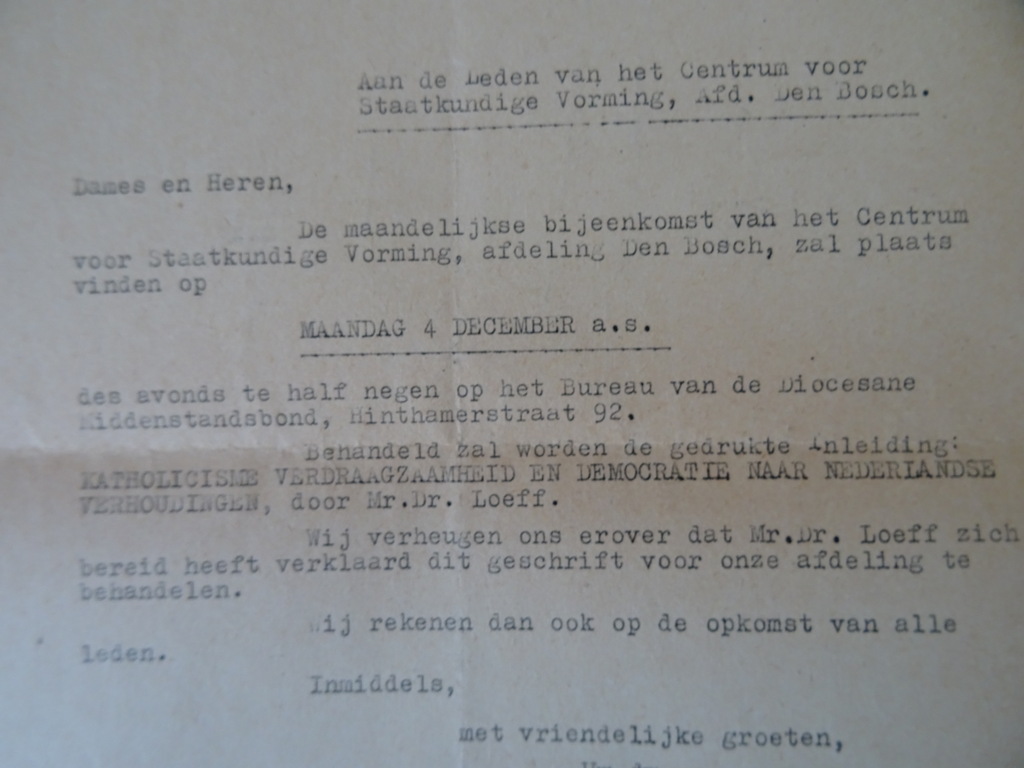 Mr. Dr. J. J. Loeff en Prof. Dr. L. G. J. Verberne Katholicisme verdraagzaamheid - Afbeelding 7
