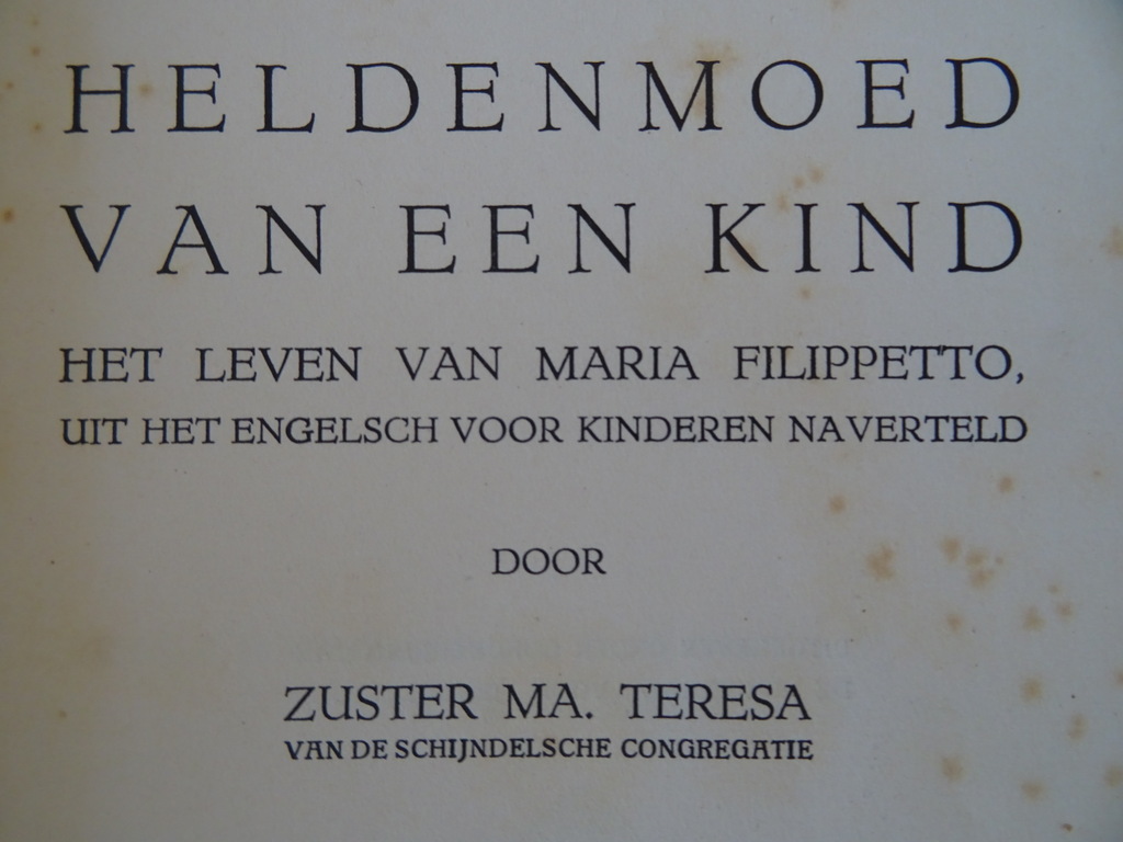 Zuster MA. Teresa Heldenmoed van een kind Het leven van Maria Filippetto - Afbeelding 6