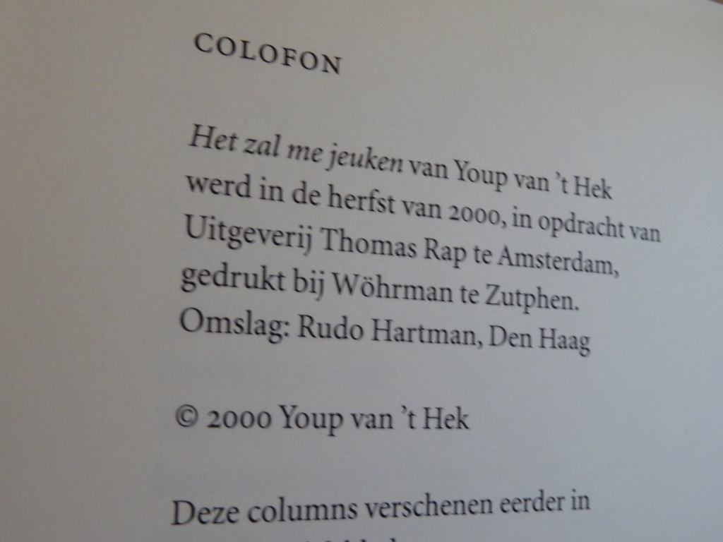 Youp van 't Hek Het zal me jeuken - Afbeelding 10