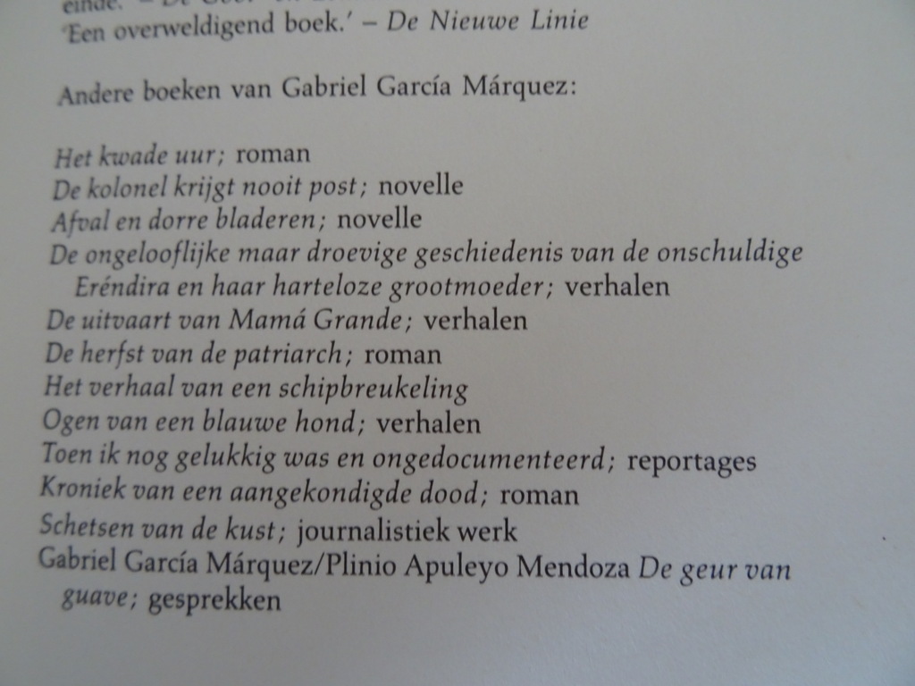 Gabriel Garcia Márquez Honderd jaar eenzaamheid - Afbeelding 4
