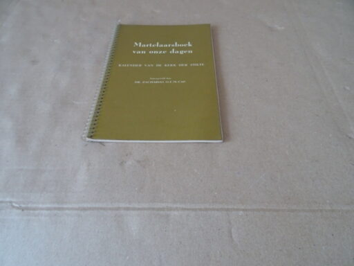 Alternative view of Dr. Zacharias o.f.m. Cap. Martelaarsboek van onze dagen