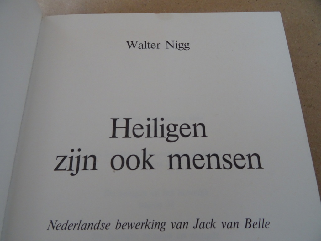 Walter Nigg Heiligen zijn ook mensen - Afbeelding 5