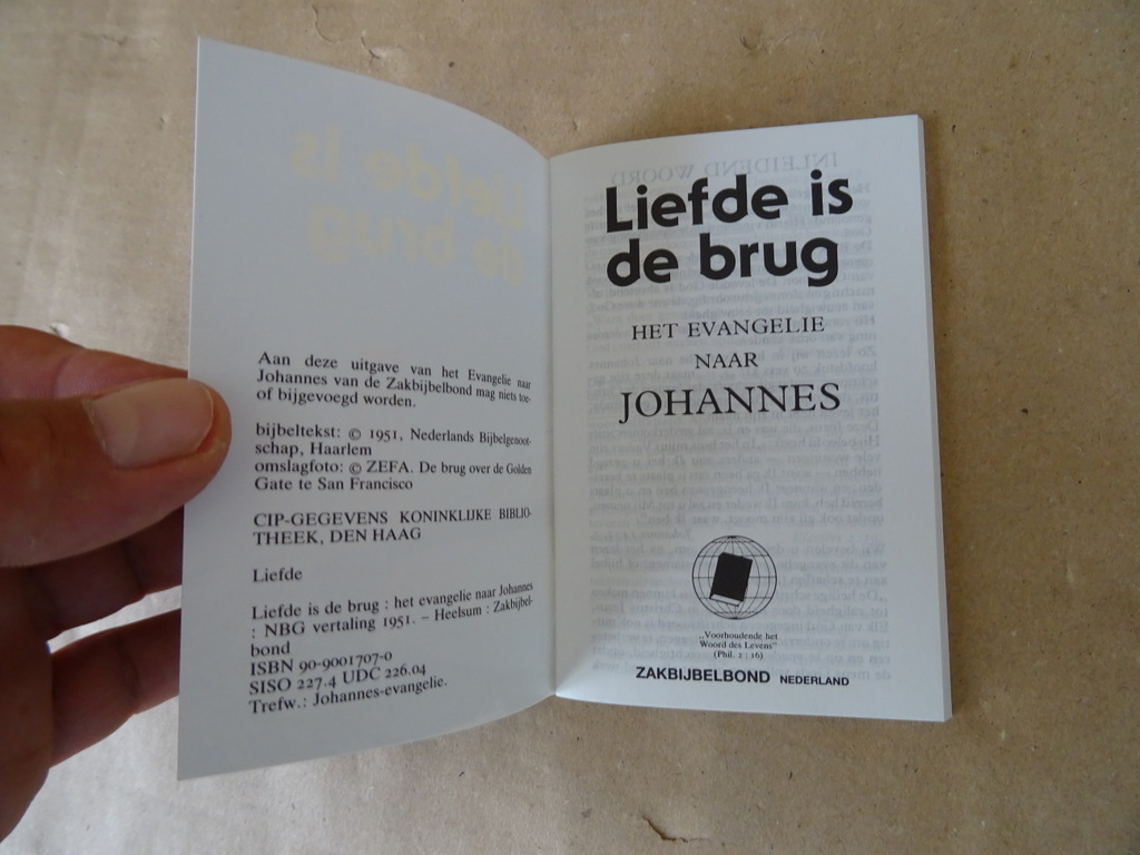 Liefde is de brug Het evangelie naar Johannes - Afbeelding 3