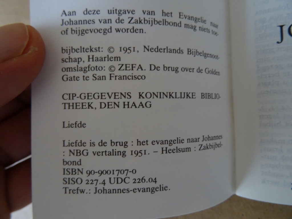 Liefde is de brug Het evangelie naar Johannes - Afbeelding 4