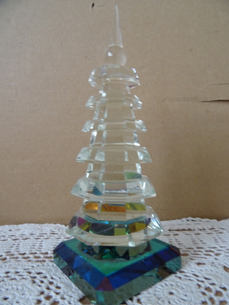 Kristallen Feng Shui beeldje Pagode toren 15cm - Afbeelding 7