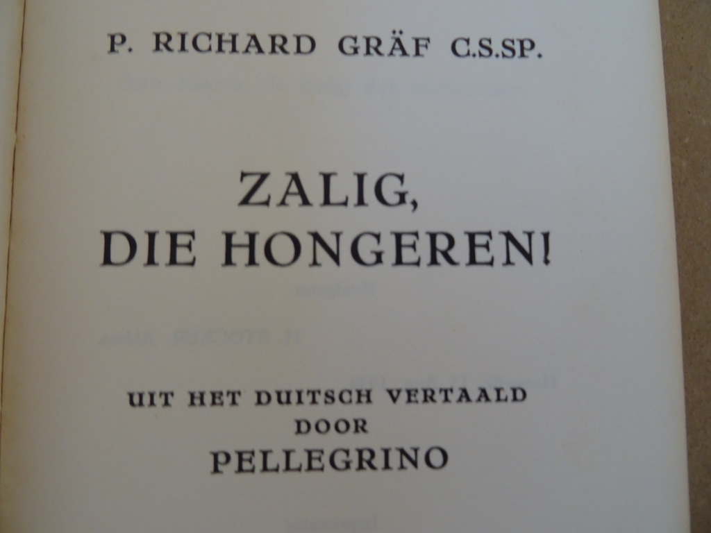 P. Richard Graf c.s.s.r. Zalig die hongeren! - Afbeelding 4