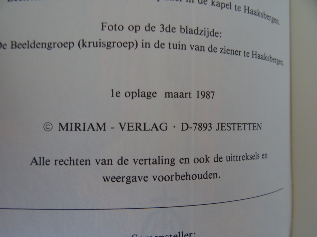 Boodschappen voor de eindtijd Augustus 1984 - September 1985 - Afbeelding 8