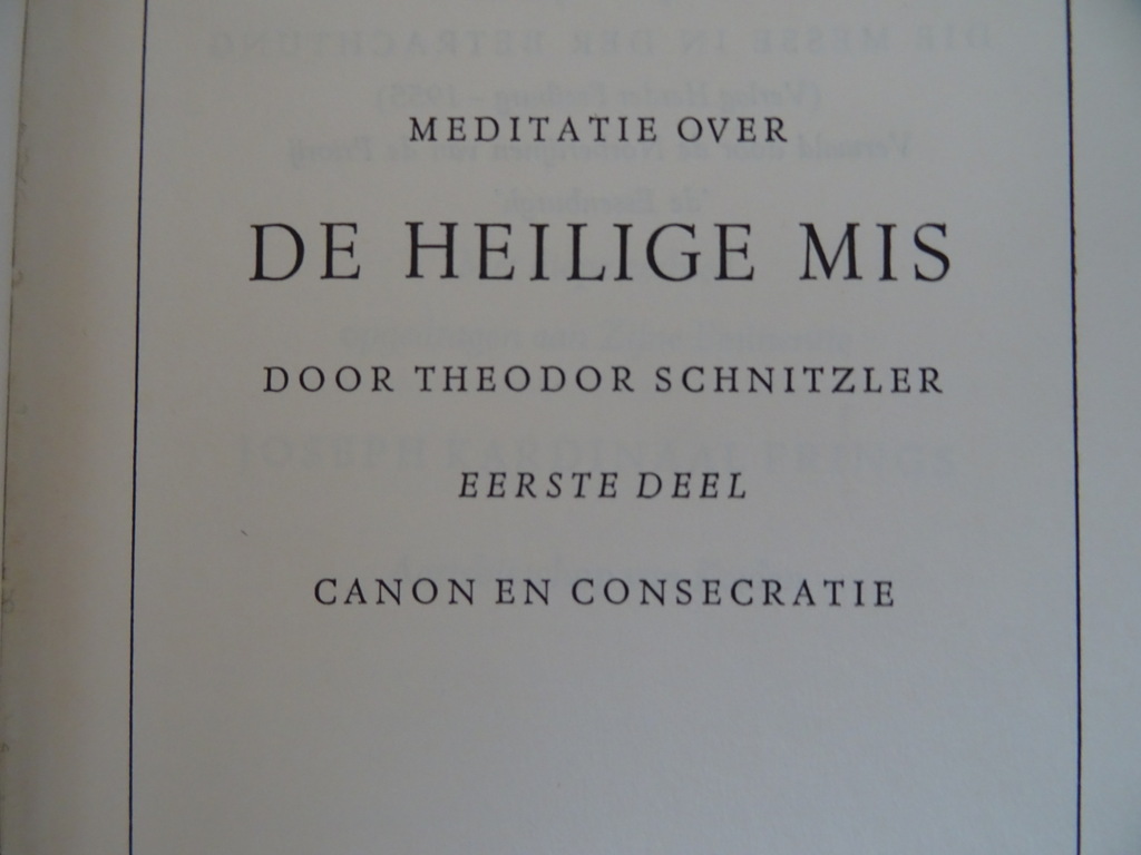 Theodor Schnitzler Meditatie over de Heilige Mis I en II - Afbeelding 5