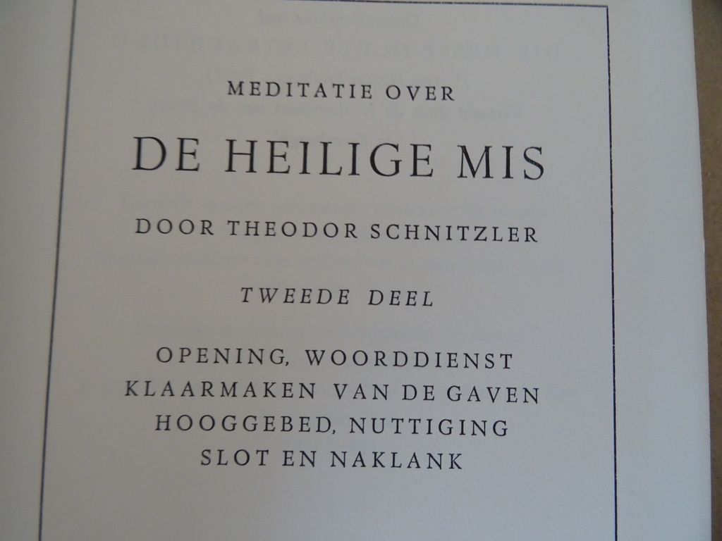 Theodor Schnitzler Meditatie over de Heilige Mis I en II - Afbeelding 12