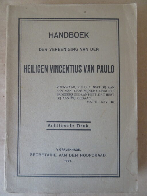 Handboek der Vereeniging van den Heiligen Vincentius van Paulo