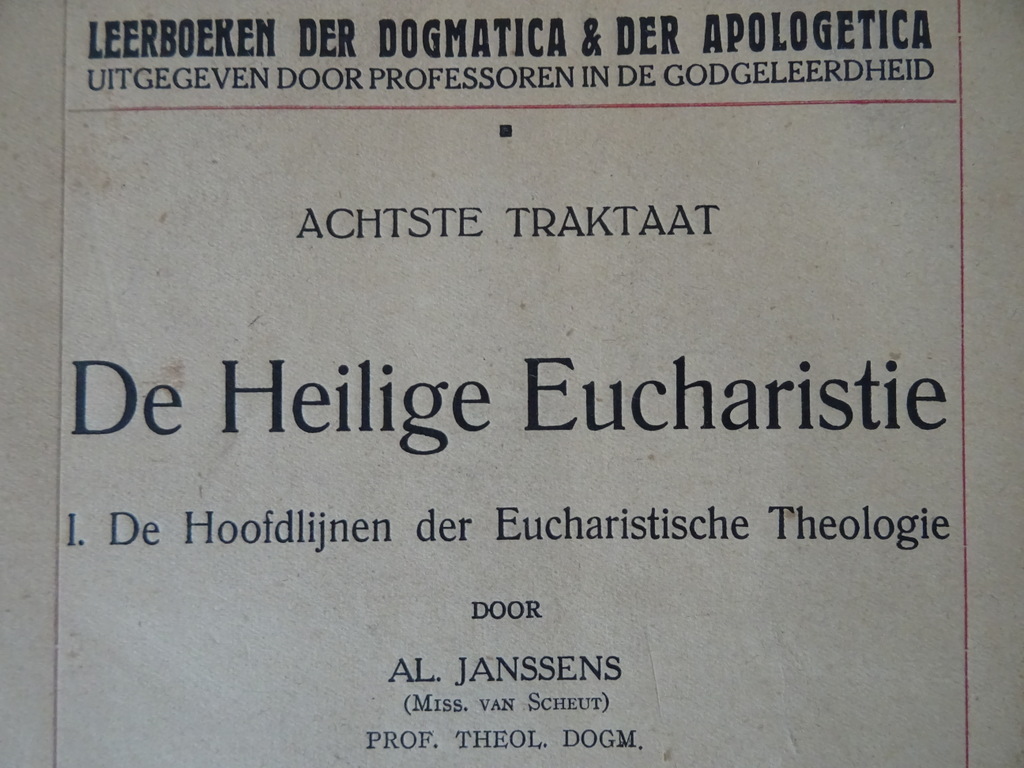 AL. Janssens Achtste Traktaat De Heilige Eucharistie - Afbeelding 2