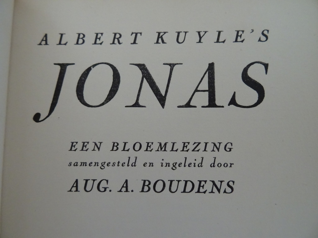 Aug. A. Boudens Albert Kuyle's Jonas Een bloemlezing - Afbeelding 4