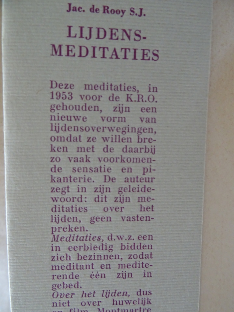 Jac. de Rooy s.j. Lijdensmeditaties - Afbeelding 5