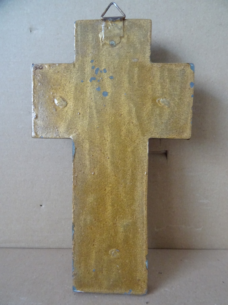 Vintage mozaïek kruisbeeld 23cm - Afbeelding 12