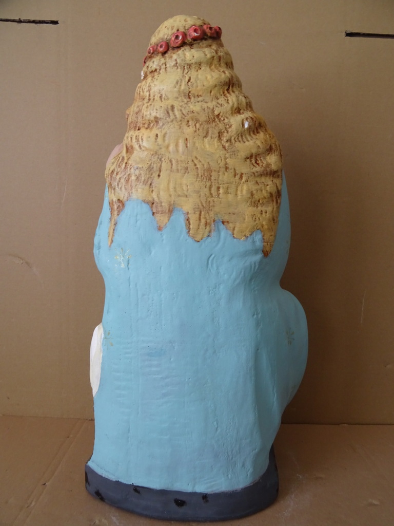 Antiek Mariabeeld de Moeder Gods 51cm - Afbeelding 8