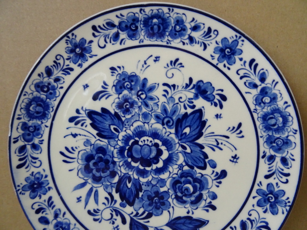 Vintage wandbord Royal Delft 19cm - Afbeelding 3