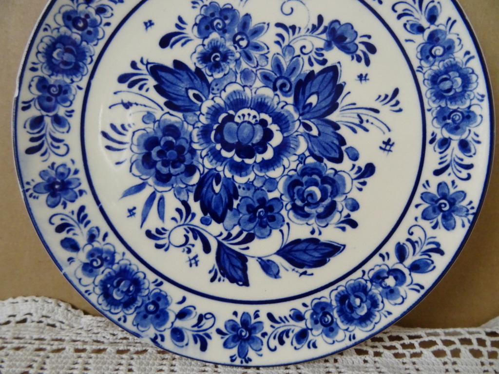 Vintage wandbord Royal Delft 19cm - Afbeelding 4