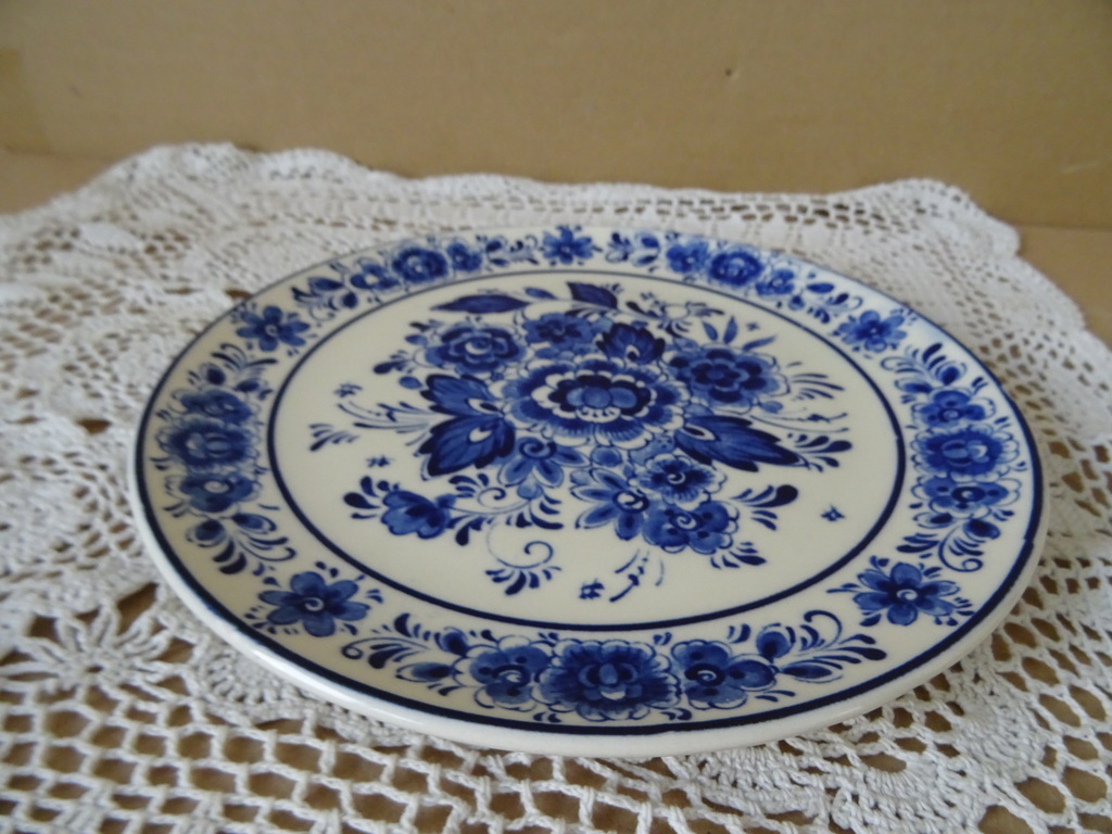 Vintage wandbord Royal Delft 19cm - Afbeelding 6