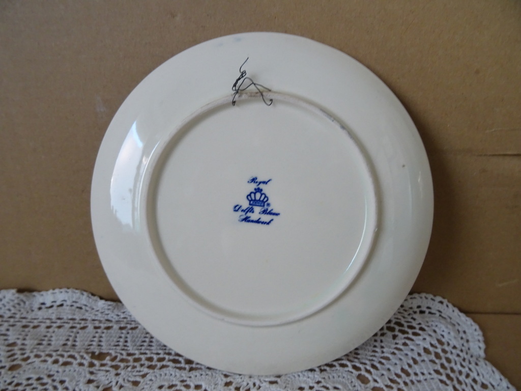 Vintage wandbord Royal Delft 19cm - Afbeelding 7