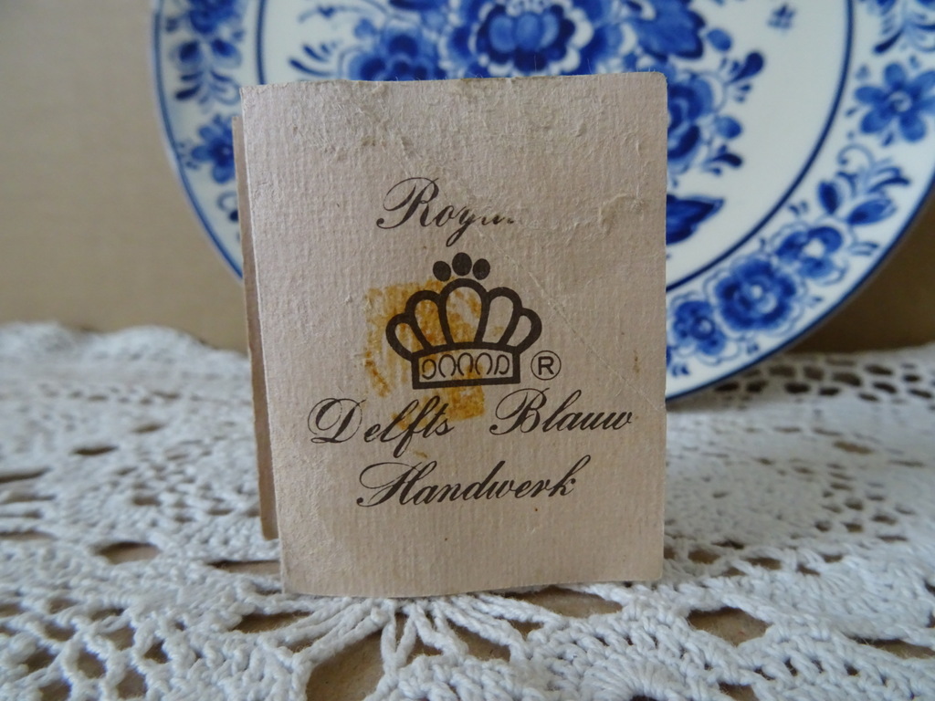 Vintage wandbord Royal Delft 19cm - Afbeelding 9