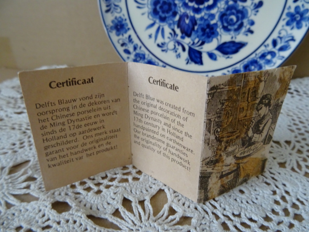 Vintage wandbord Royal Delft 19cm - Afbeelding 10