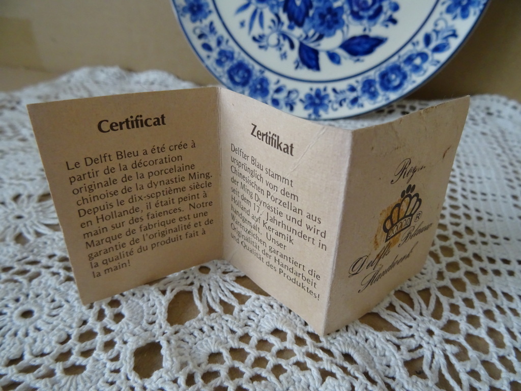 Vintage wandbord Royal Delft 19cm - Afbeelding 11