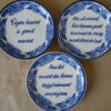 Set wandborden met spreuken Dutch Blue Handwerk 15cm
