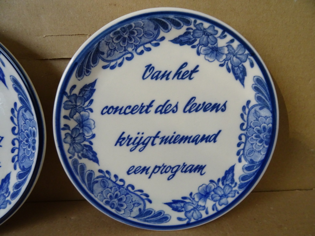 Set wandborden met spreuken Dutch Blue Handwerk 15cm - Afbeelding 5