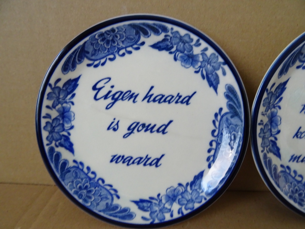 Set wandborden met spreuken Dutch Blue Handwerk 15cm - Afbeelding 6