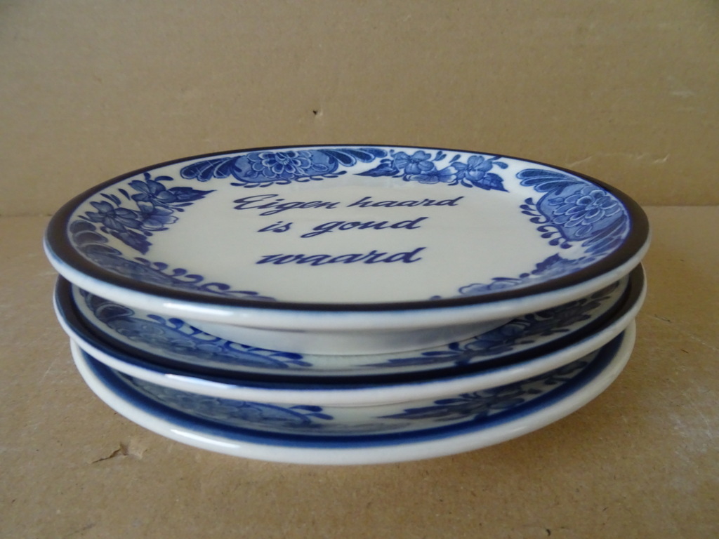 Set wandborden met spreuken Dutch Blue Handwerk 15cm - Afbeelding 19