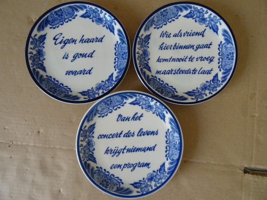 Set wandborden met spreuken Dutch Blue Handwerk 15cm - Afbeelding 20
