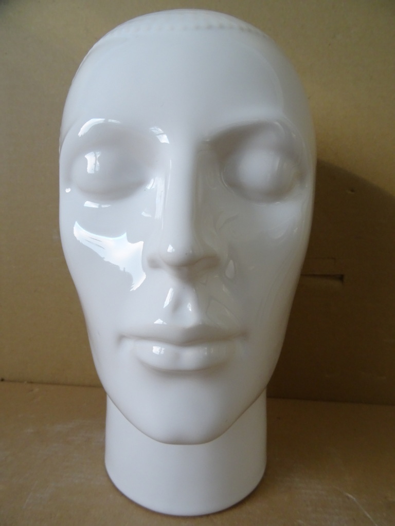 Vintage aardewerk mannequin hoofd Royal Delft - Afbeelding 6