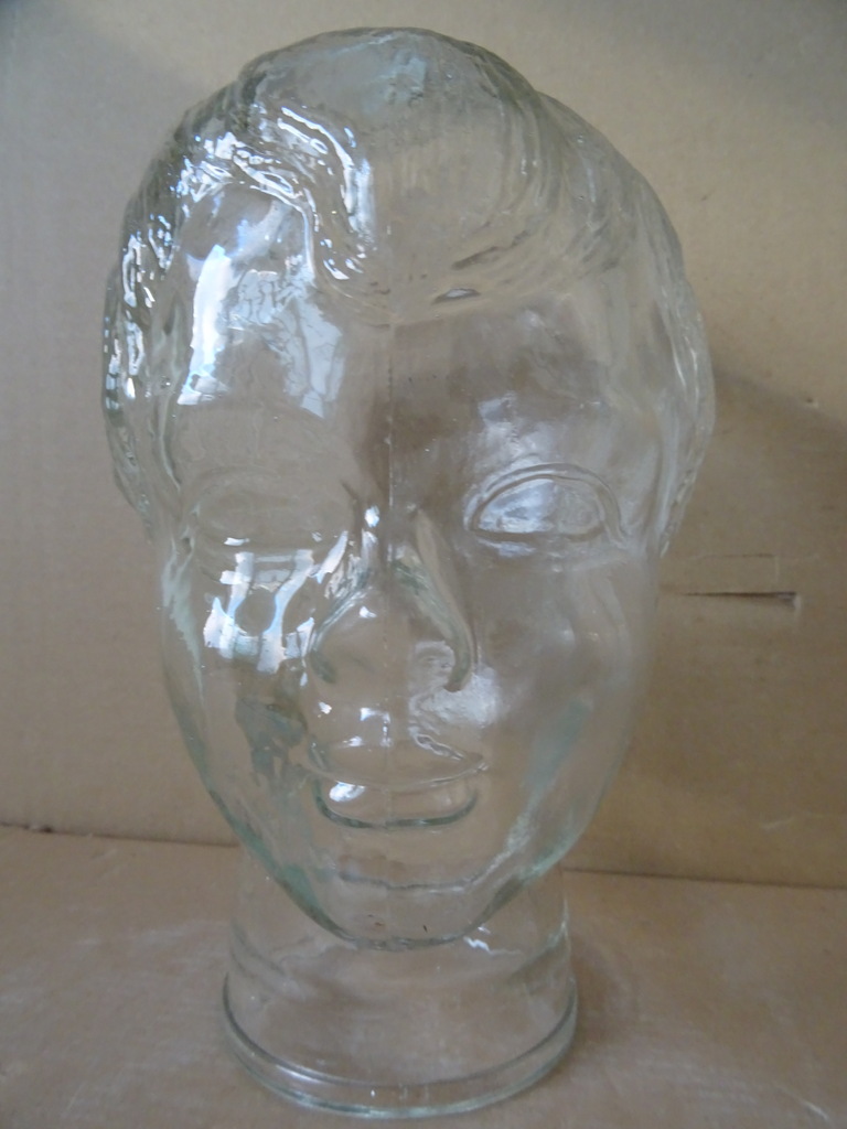 Vintage glazen mannequin hoofd kind - Afbeelding 5