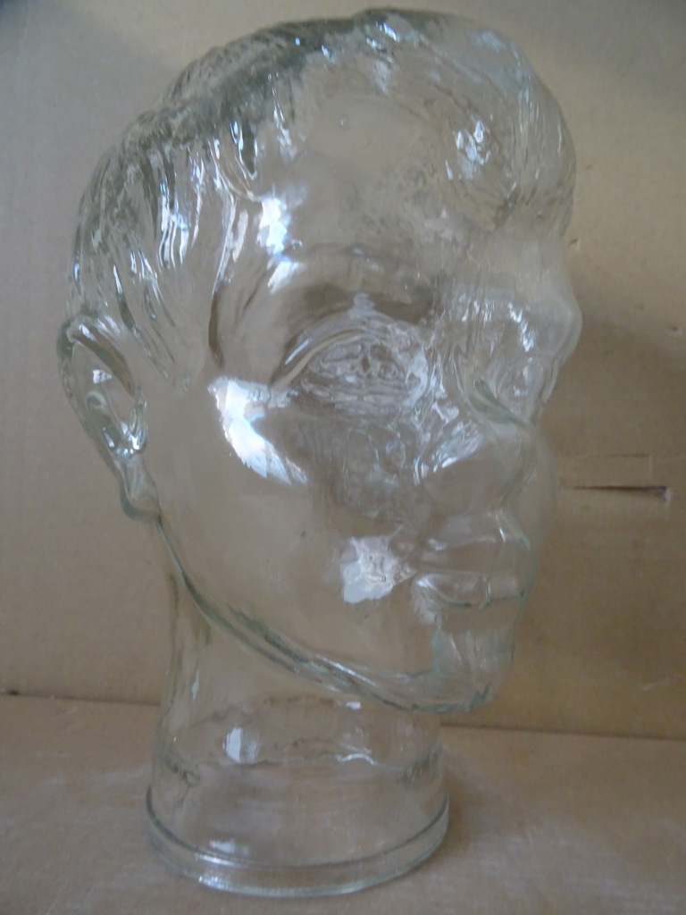 Vintage glazen mannequin hoofd kind - Afbeelding 9