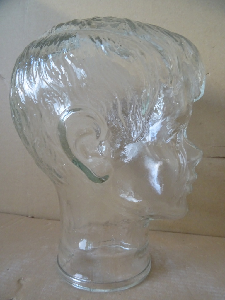 Vintage glazen mannequin hoofd kind - Afbeelding 10