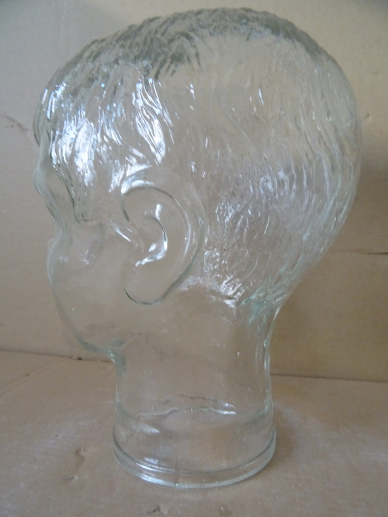 Vintage glazen mannequin hoofd kind - Afbeelding 14