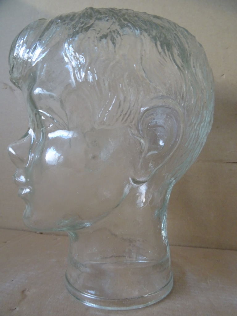 Vintage glazen mannequin hoofd kind - Afbeelding 16