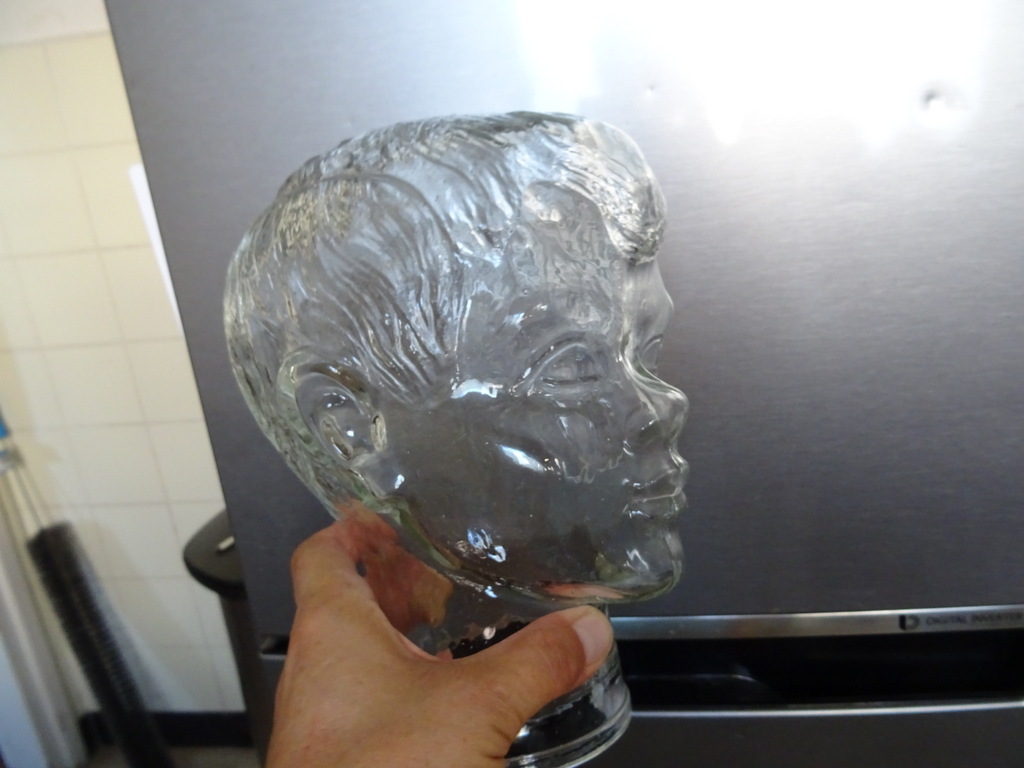 Vintage glazen mannequin hoofd kind - Afbeelding 18