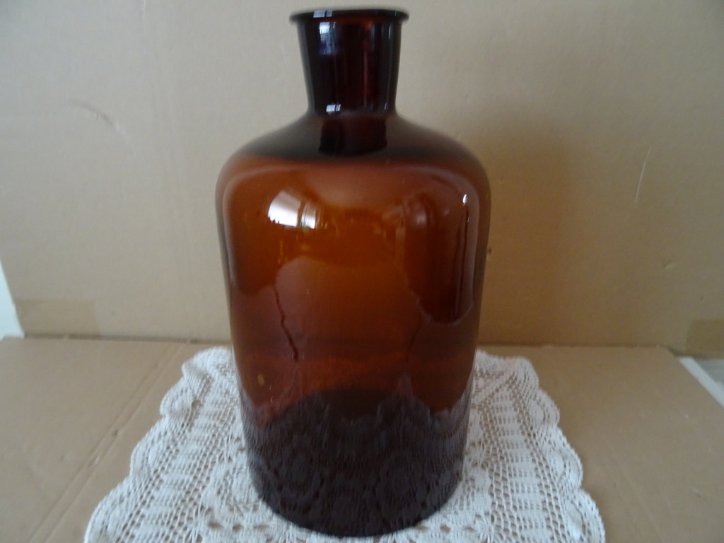 Grote antieke apothekersfles 32cm - Afbeelding 2